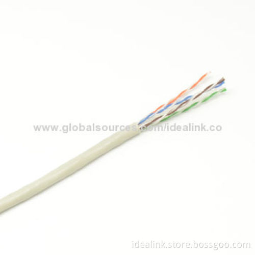 Cat6 LAN Cable, PVC/LSZH Jacket, 4-pair UTP CCA/CCS/Cu Material, OEM Brand WelcomedNew